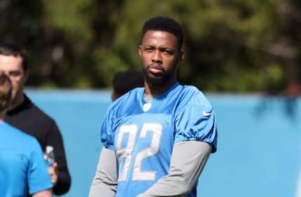 Detroit Lions tight end James Mitchell